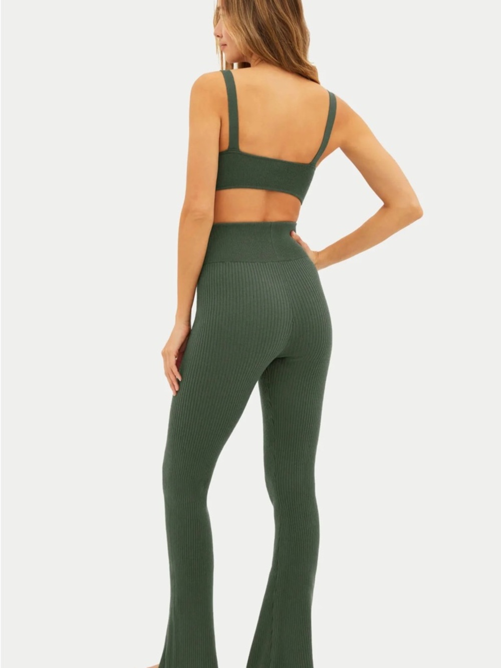 Beach Riot Olive Rib Tory Pant - Picture 3 of 4